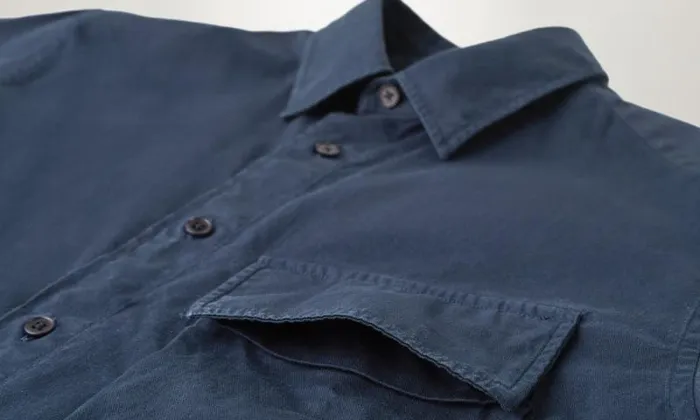 Shirts Men Belstaff Scale Shirt Dark Ink