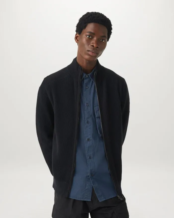 Shirts Men Belstaff Scale Shirt Dark Ink
