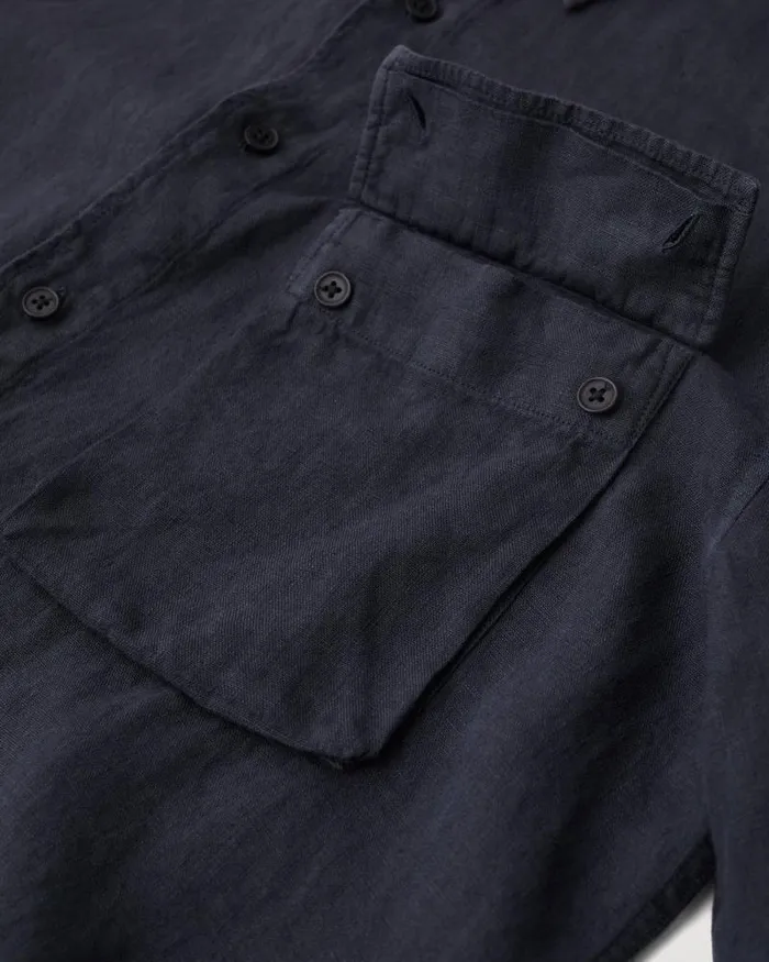 Shirts Men Belstaff Scale Shirt Dark Ink
