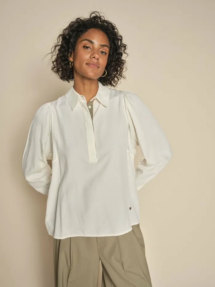 Shirts MOS MOSH Women MMEliana Mona Shirt Ecru