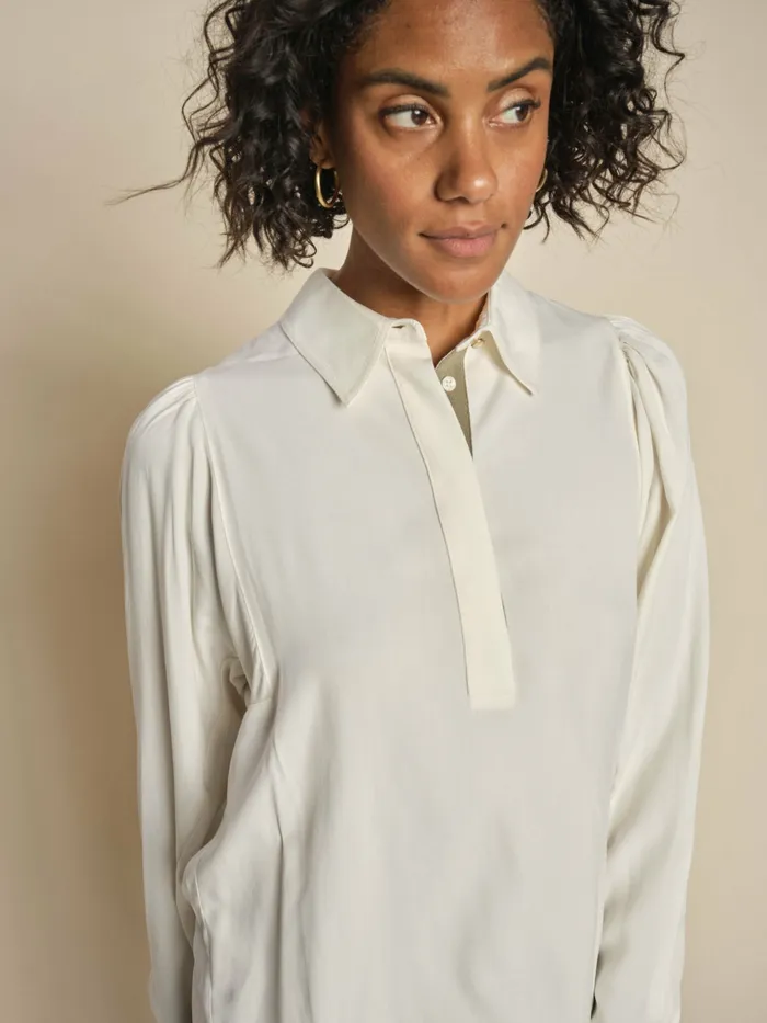 Shirts MOS MOSH Women MMEliana Mona Shirt Ecru Shirts MOS MOSH Women MMEliana Mona Shirt Ecru