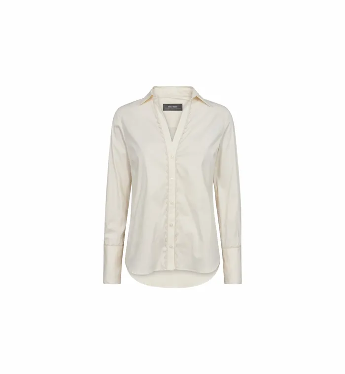 Shirts MOS MOSH Women MMSybel Wave Shirt Ecru