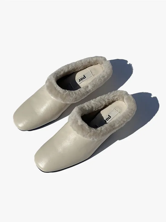 Shoes Lisa Says Gah Women Matu Furry Mule Toffu Shoes Lisa Says Gah Women Matu Furry Mule Toffu