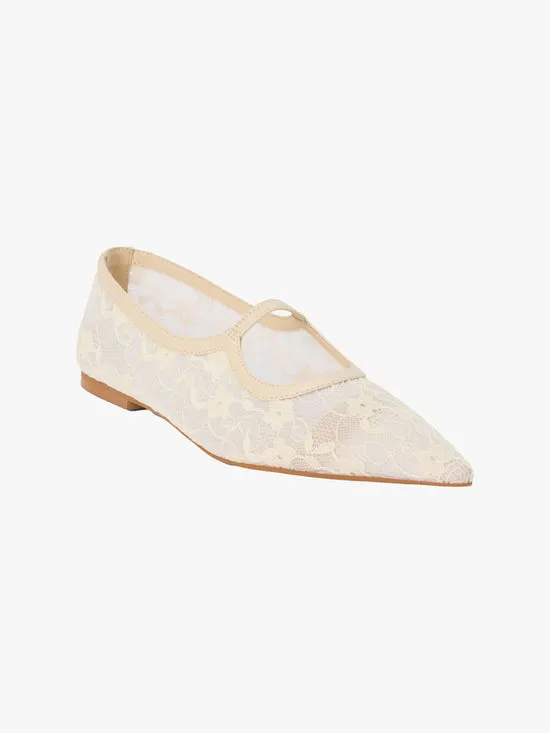 Shoes Women Fleur Lace Flat Ivory Lisa Says Gah Shoes Women Fleur Lace Flat Ivory Lisa Says Gah