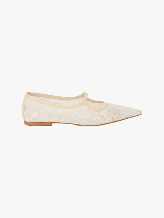 Shoes Women Fleur Lace Flat Ivory Lisa Says Gah Shoes Women Fleur Lace Flat Ivory Lisa Says Gah