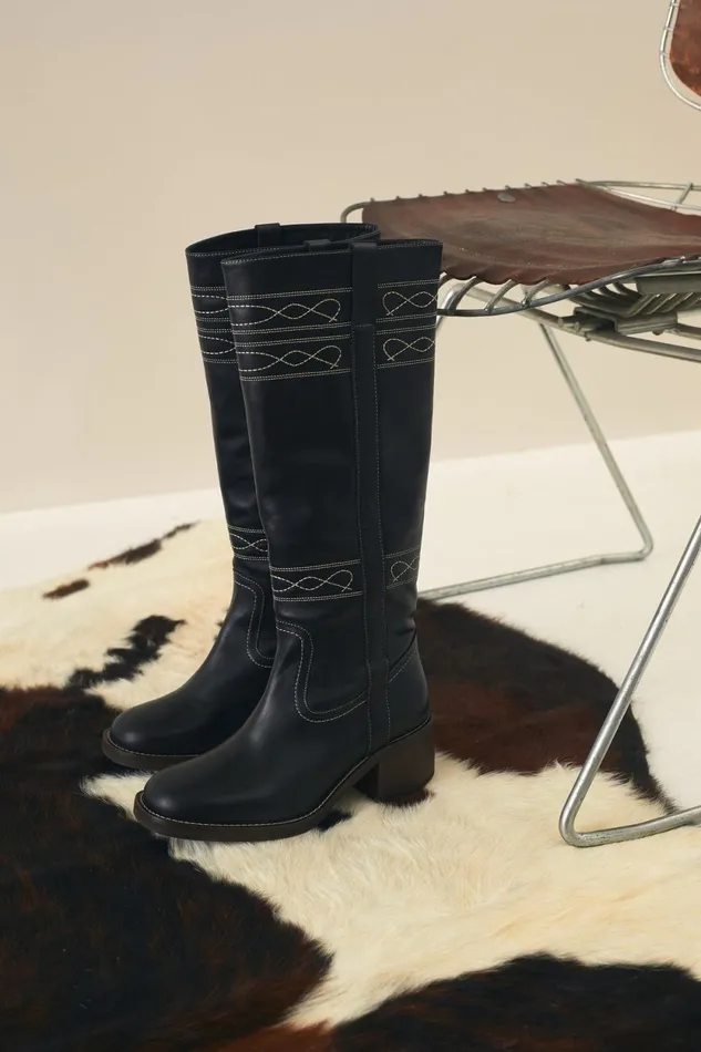 Shoes Women Leon and Harper Stuart Boots Black