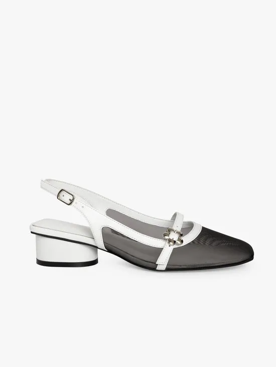 Shoes Women Lisa Says Gah Mackie Heel Black Mesh