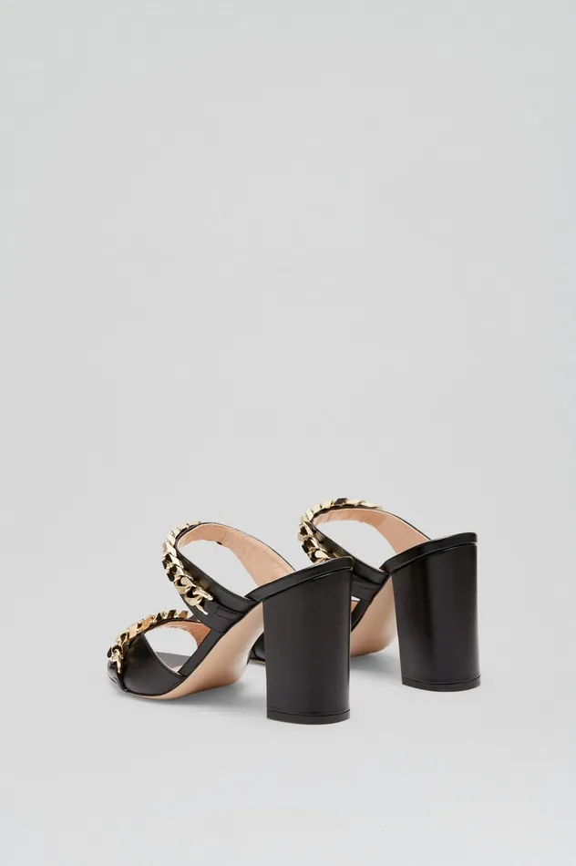 Shoes Women SANDAL WITH CHAINS DETAIL 95 BLACK Scanlan Theodore Shoes Women SANDAL WITH CHAINS DETAIL 95 BLACK Scanlan Theodore