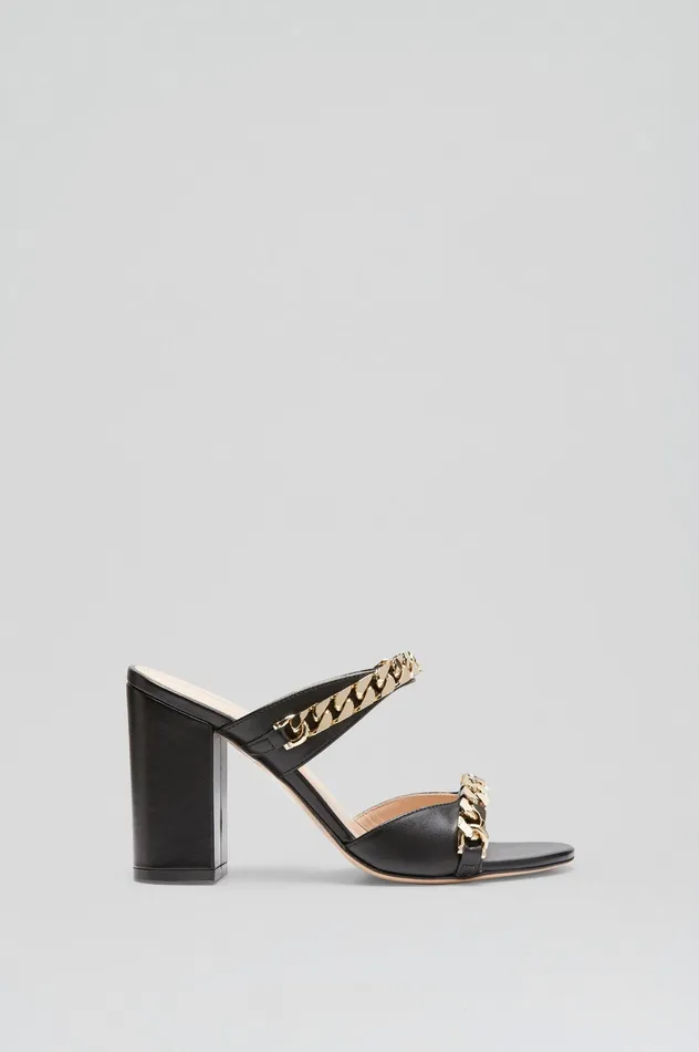 Shoes Women SANDAL WITH CHAINS DETAIL 95 BLACK Scanlan Theodore Shoes Women SANDAL WITH CHAINS DETAIL 95 BLACK Scanlan Theodore