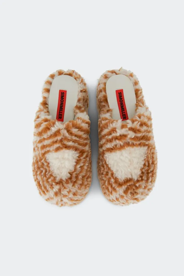 Shop Simon Miller BUBBLE CLOGS Bubble Clog Macadamia Toffee Shearling