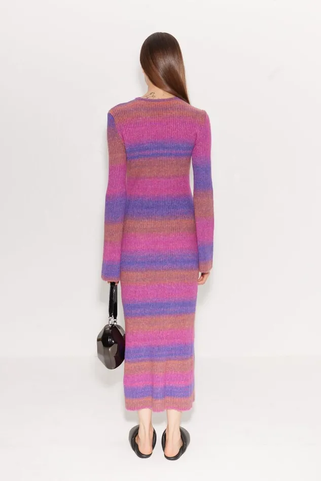 Shop Simon Miller DRESSES Axon Dress Distorted Stripe
