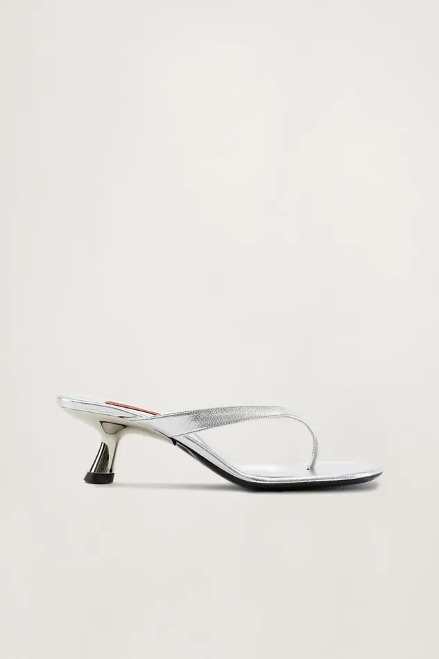 Shop Simon Miller HEELS Beep Thong Silver