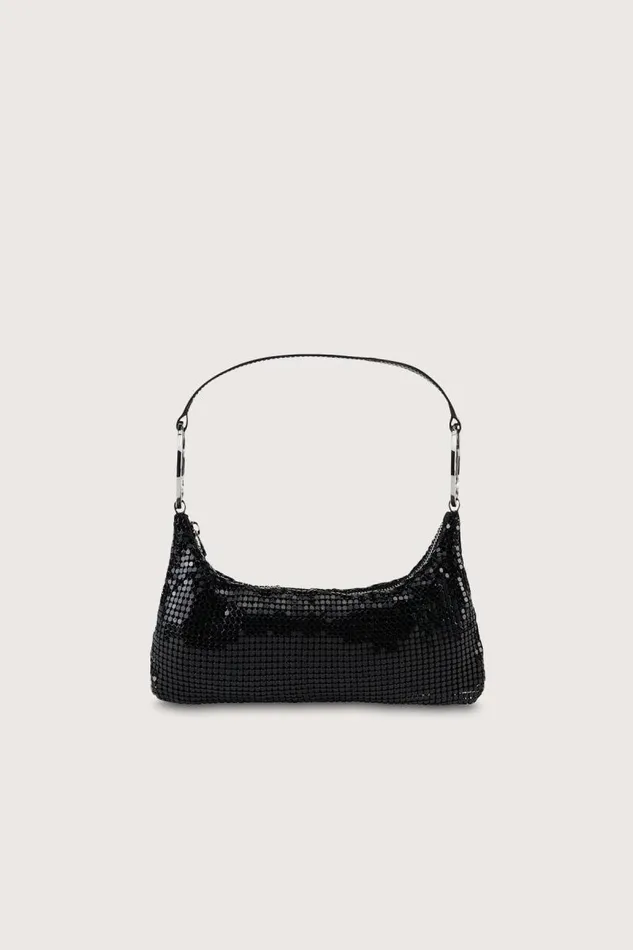 Shop Simon Miller MINI BAGS Mini Valley Bag With Faux Fur Chain Black