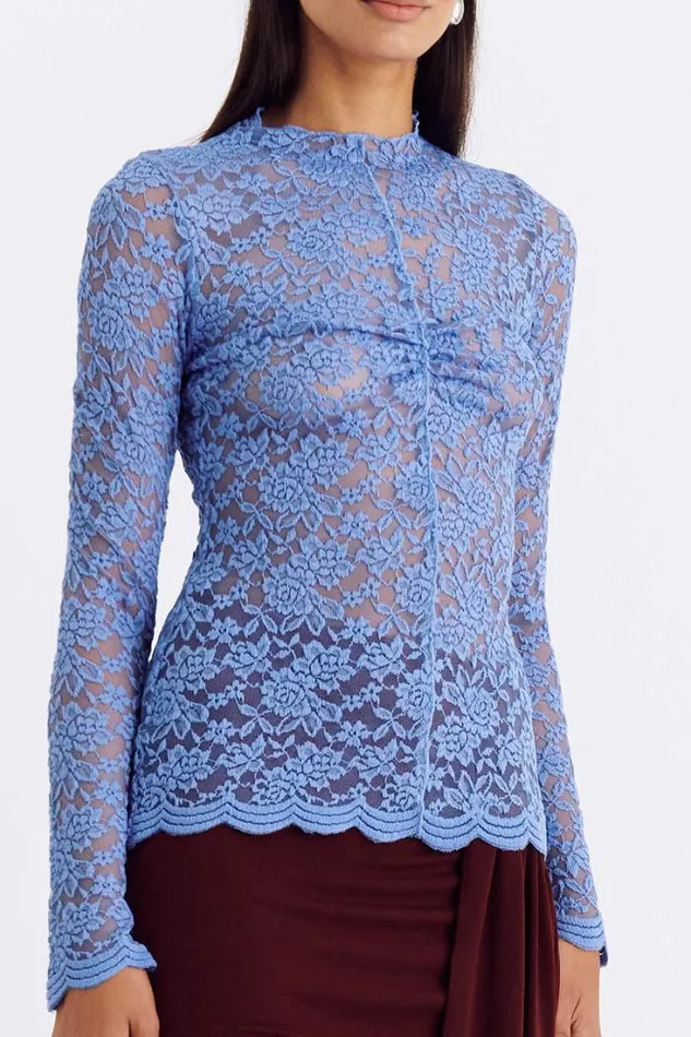 Shop SUBOO Tops Gemma Lace Long Sleeve Top