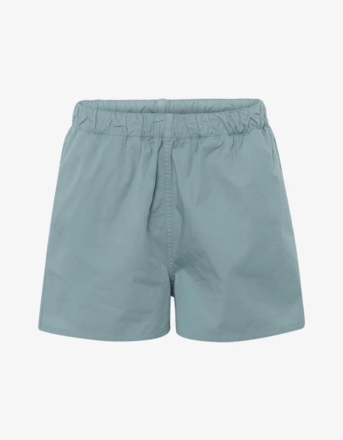 Shorts Colorfulstandard Women Women Organic Twill Shorts 8211 Steel Blue