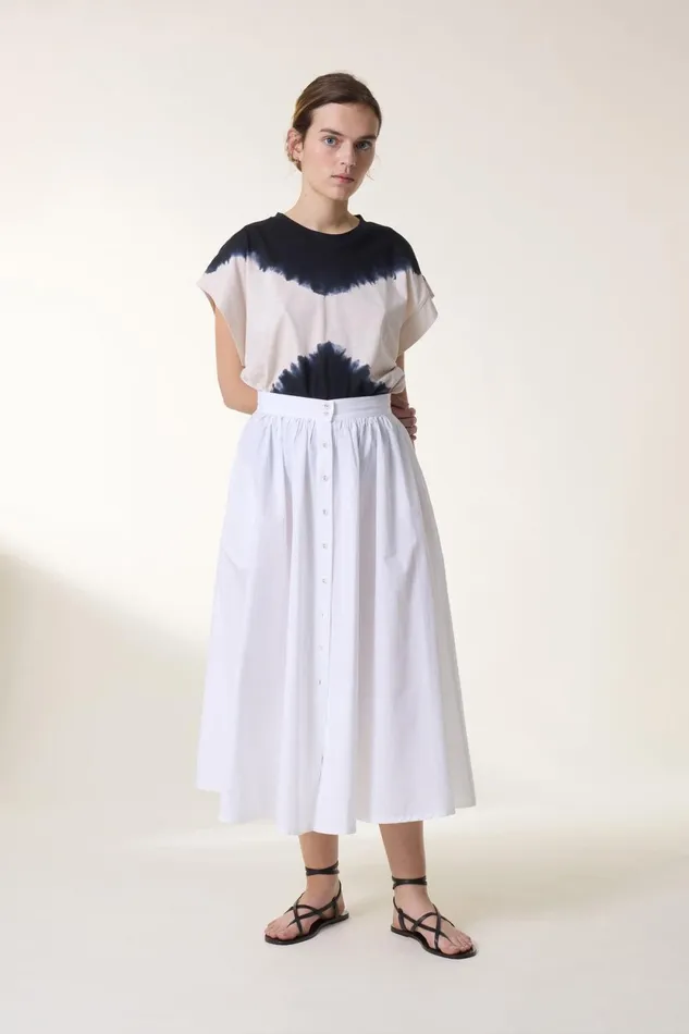 Skirts and Shorts Women Leon and Harper Jeremiah Pl2 Skirt White