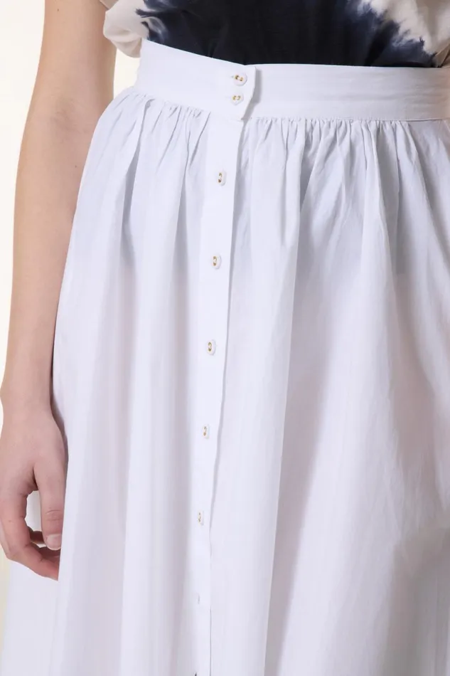 Skirts and Shorts Women Leon and Harper Jeremiah Pl2 Skirt White