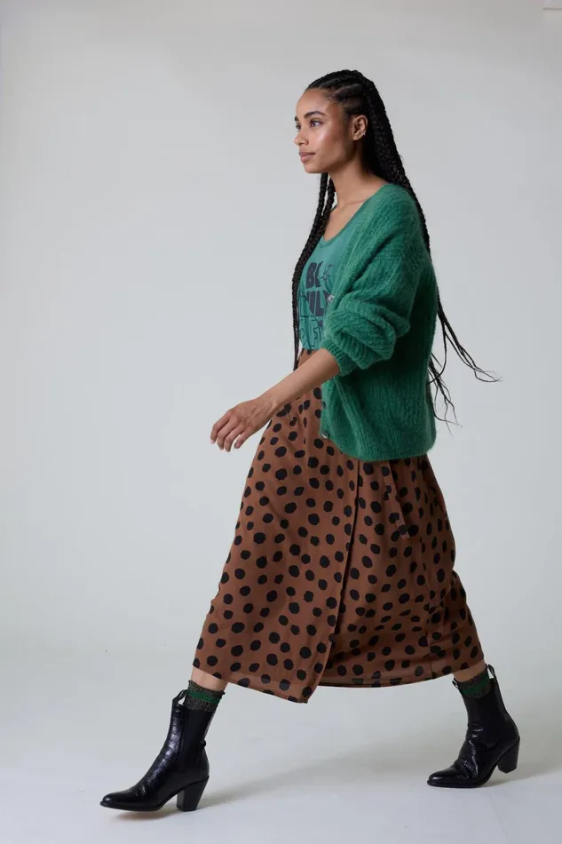 Skirts and Shorts Women Leon and Harper Jimini Spot Skirt Brown