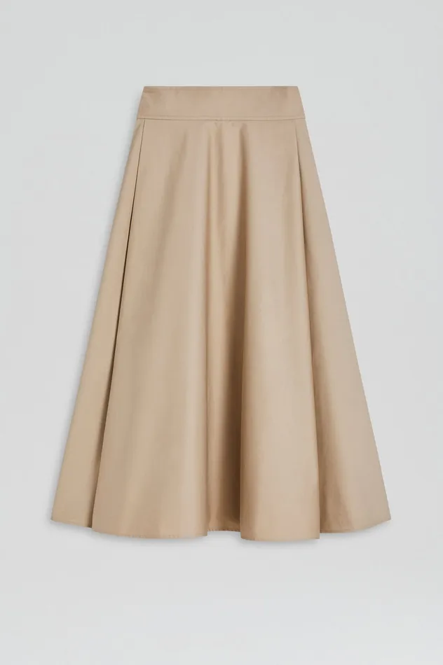 Skirts Women COTTON PLEAT FRONT SKIRT TRENCH Scanlan Theodore Skirts Women COTTON PLEAT FRONT SKIRT TRENCH Scanlan Theodore