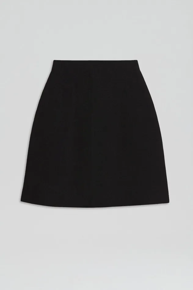 Skirts Women Scanlan Theodore CREPE KNIT MINI SKIRT BLACK
