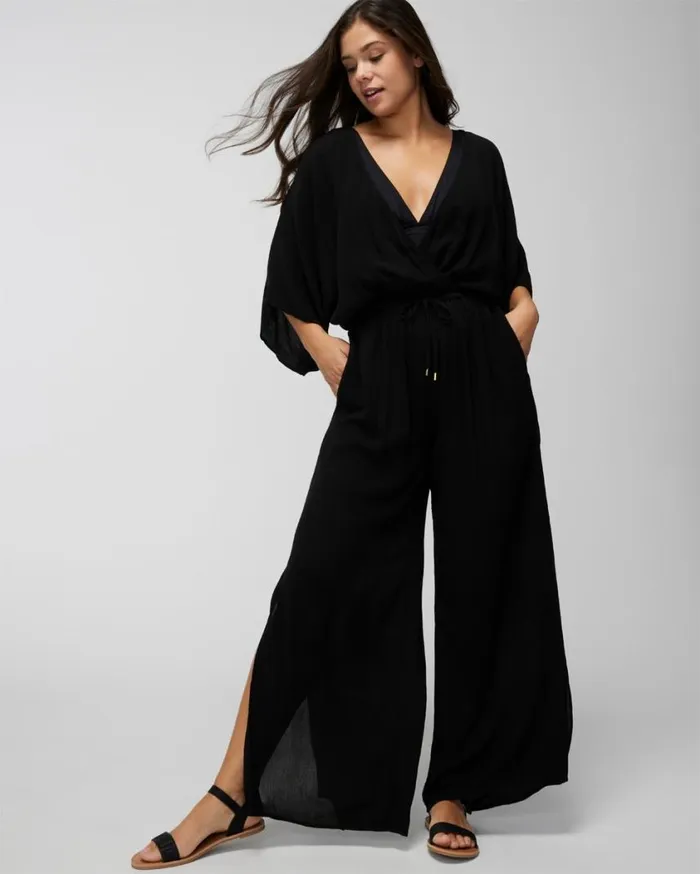 Soma Bleu Rod India Bazaar Jumpsuit Black Women Swim