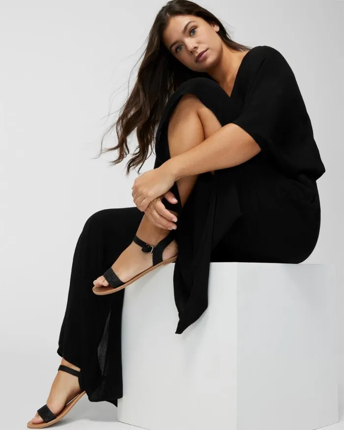 Soma Bleu Rod India Bazaar Jumpsuit Black Women Swim