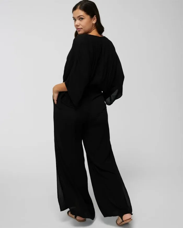 Soma Bleu Rod India Bazaar Jumpsuit Black Women Swim