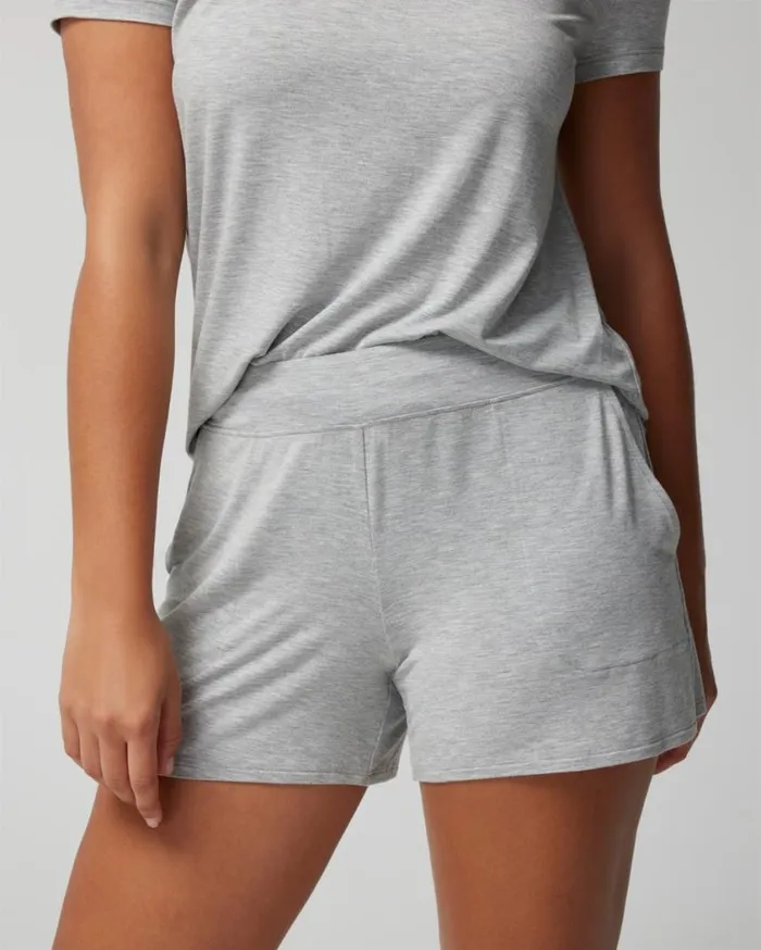 Soma Cool Nights Pajama Shorts Black Women Matching Sets and Separates