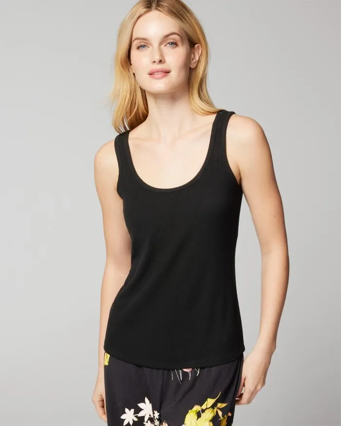 Soma Cool Nights Ribbed Tank Ivory Women Matching Sets and Separates