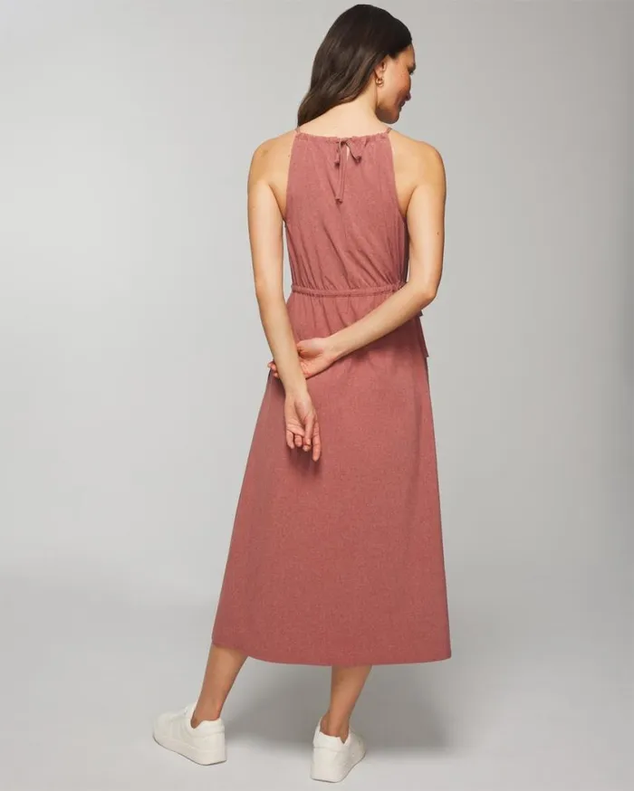Soma Everstretch Relaxed Travel Bra Dress Crossdye Make Me Blush Women Midi Dresses