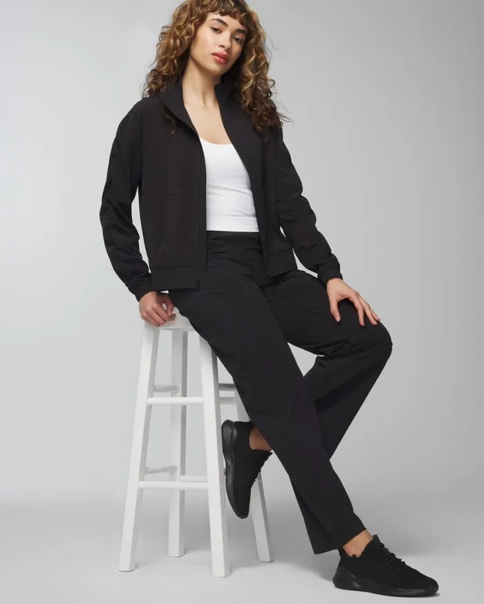 Soma Everstretch Relaxed Zip Jacket Polar Night Women Sweaters and Jackets