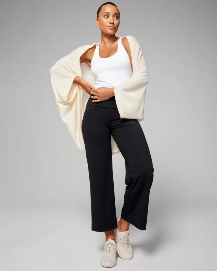 Soma Luxe Soft Cocoon Cardigan Black Women Sweaters and Jackets