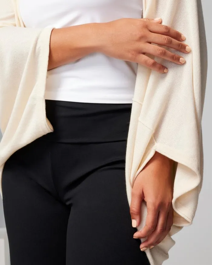 Soma Luxe Soft Cocoon Cardigan Black Women Sweaters and Jackets
