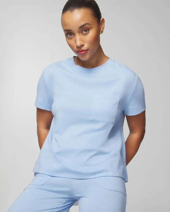 Soma Most Loved Cotton ShortSleeve Pocket Tee Clay Rose Women Matching Sets and Separates Soma Most Loved Cotton ShortSleeve Pocket Tee Clay Rose Women Matching Sets and Separates