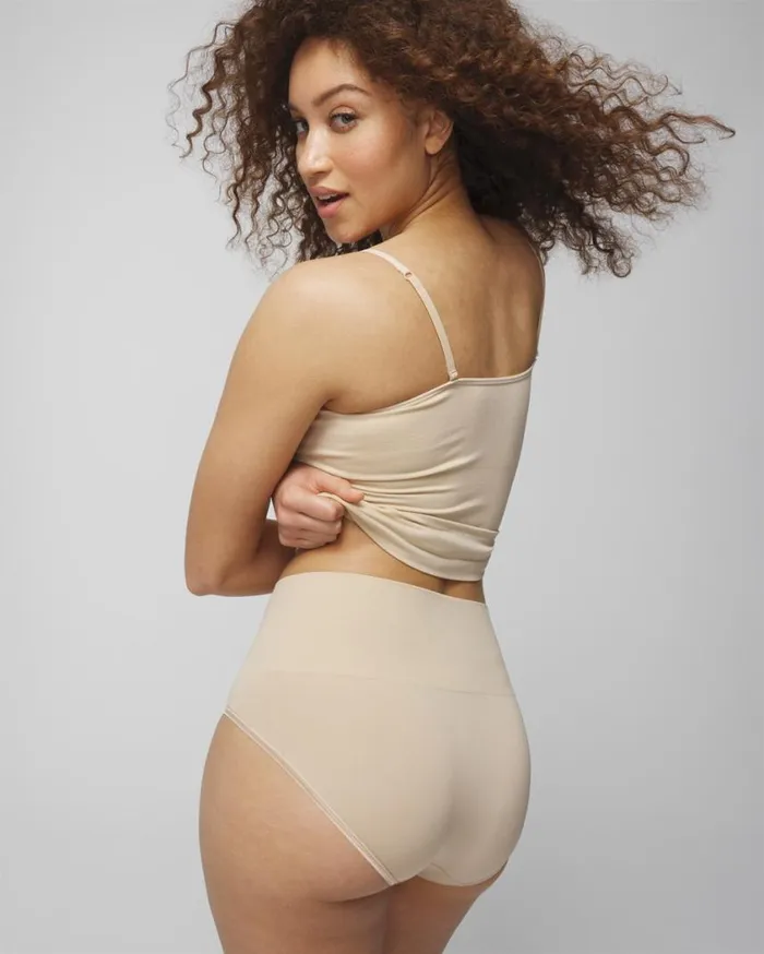 Soma Seamless Ultralight Smoothing Brief Almond Women Panties