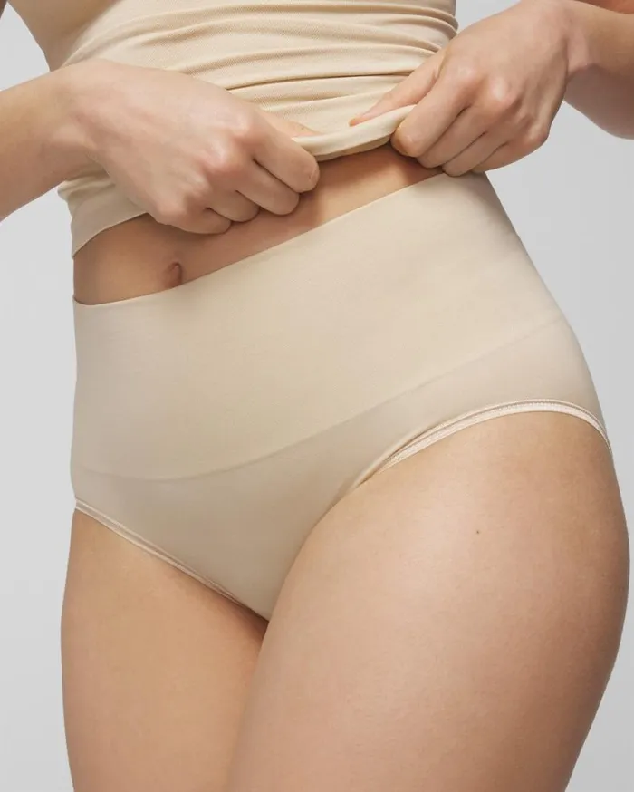 Soma Seamless Ultralight Smoothing Brief Almond Women Panties
