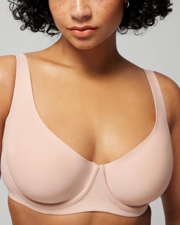 Soma Soma Essentials Unlined Scoop Balconette Bra Red Vamp Women Bras