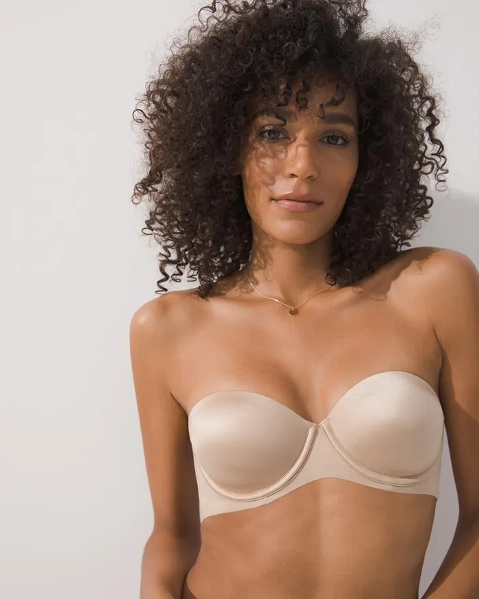 Soma Vanishing Back MultiWay Strapless Bra Warm Amber Women Bras