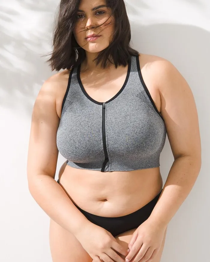 Soma Zip Front Sport Bra Nightfall Navy Women Bras