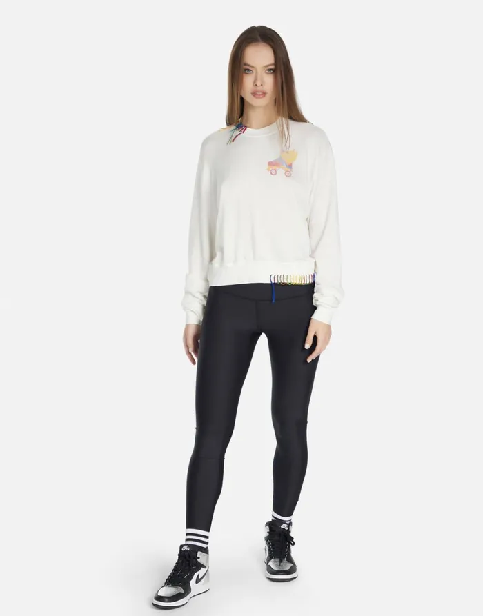 Spalding Retro Skate Milk Women039s Lauren Moshi Sweaters and Knits
