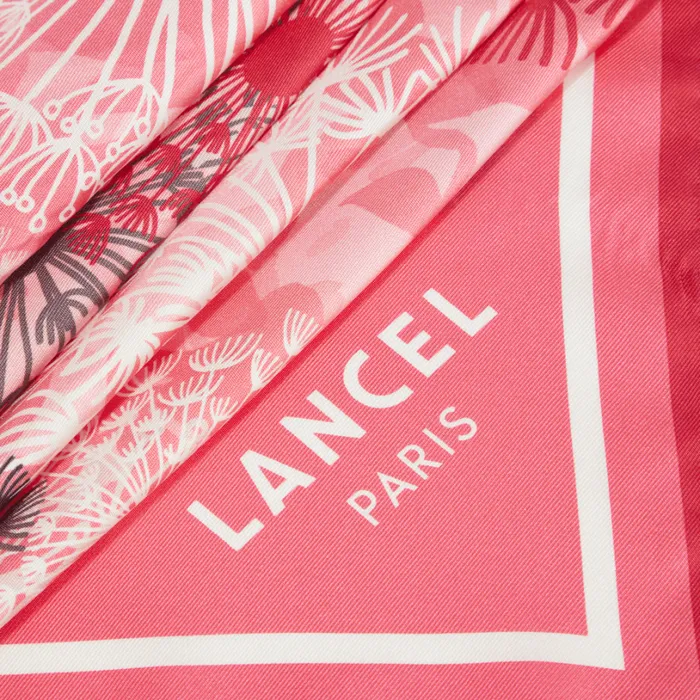 Square 90 Multico Raspberry Women Lancel Silk Square And Headband Square 90 Multico Raspberry Women Lancel Silk Square And Headband