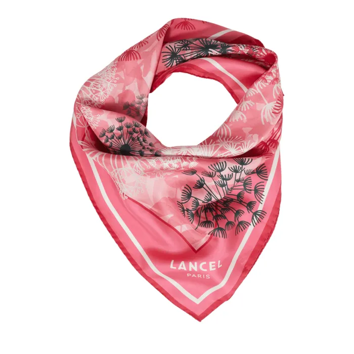 Square 90 Multico Raspberry Women Lancel Silk Square And Headband Square 90 Multico Raspberry Women Lancel Silk Square And Headband