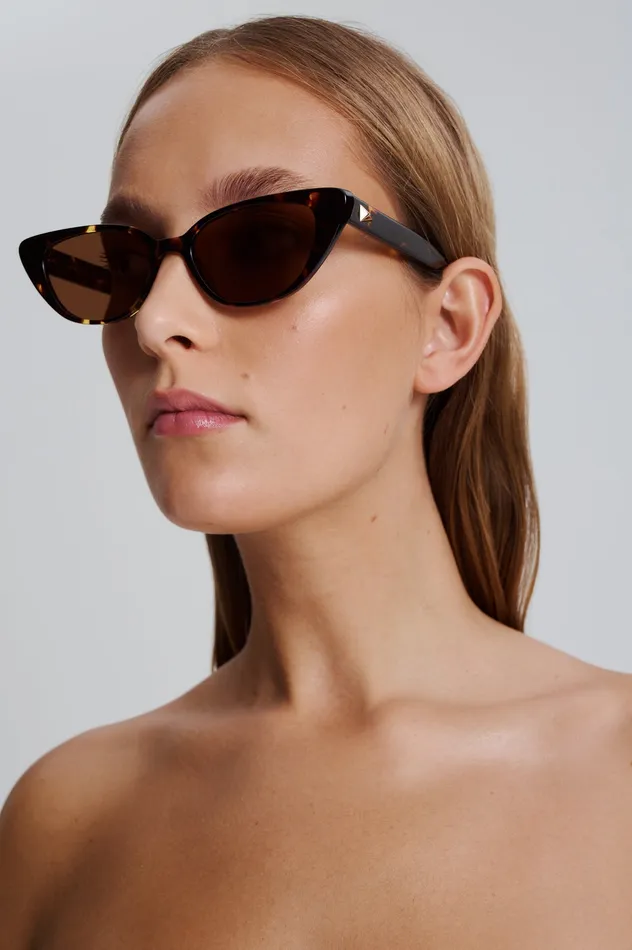 ST FELINE OVAL SUNGLASSES TORTSHELL Eyewear Scanlan Theodore Women