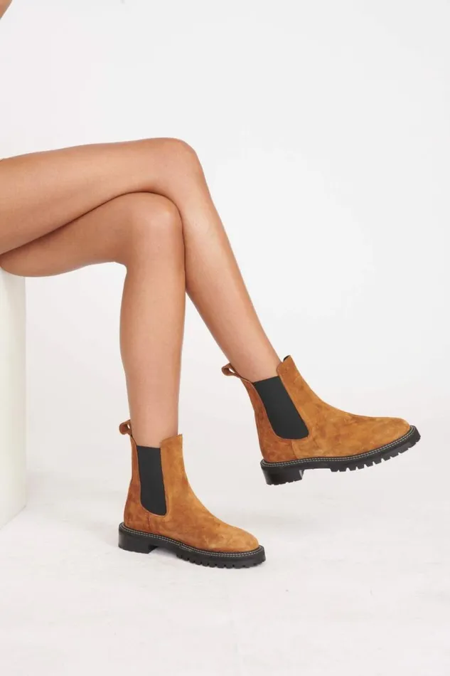 STAUD Boots DUTCH BOOT Tan 8211 Women STAUD Boots DUTCH BOOT Tan 8211 Women