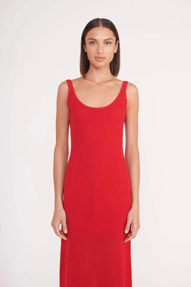 STAUD CoverUps JESSICA COVERUP DRESS Ruby 8211 Women