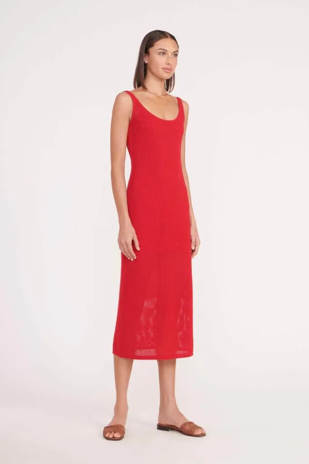 STAUD CoverUps JESSICA COVERUP DRESS Ruby 8211 Women