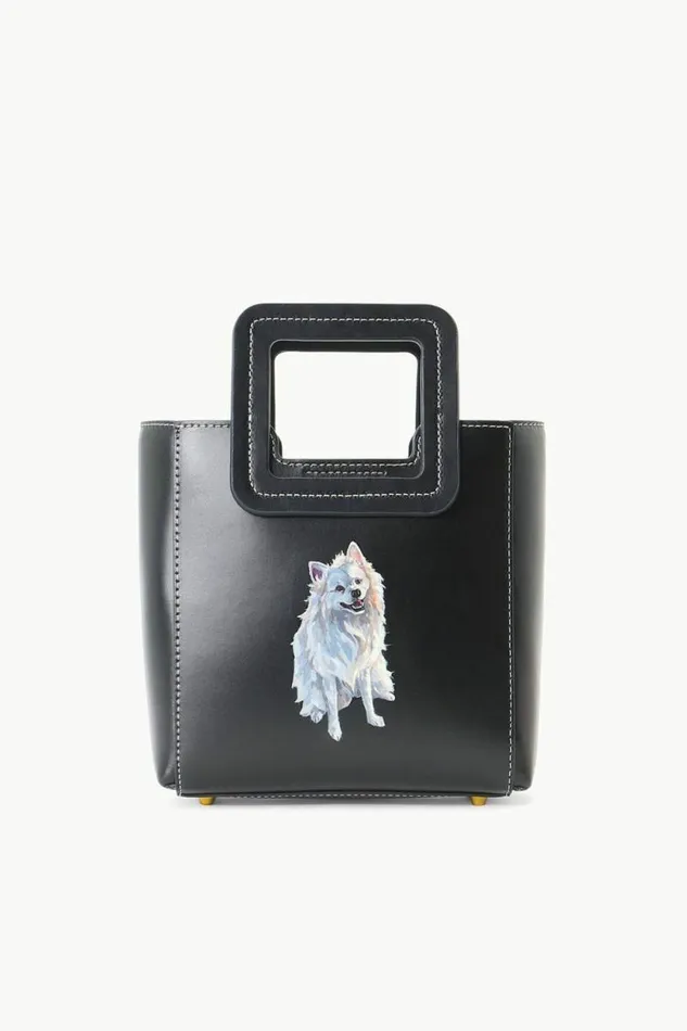 STAUD Custom Handbags CUSTOM MINI SHIRLEY LEATHER BAG Black 8211 Women