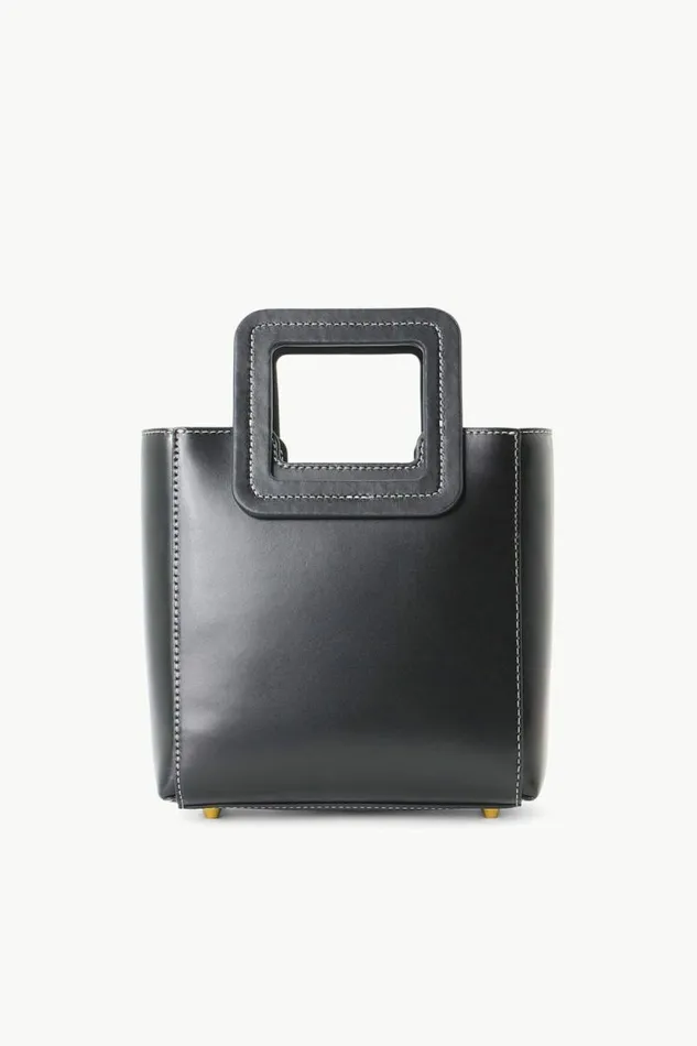 STAUD Custom Handbags CUSTOM MINI SHIRLEY LEATHER BAG Black 8211 Women