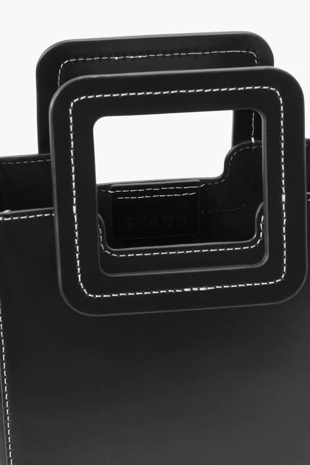 STAUD Custom Handbags CUSTOM MINI SHIRLEY LEATHER BAG Black 8211 Women