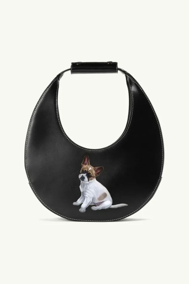 STAUD Custom Handbags CUSTOM MOON BAG Black 8211 Women